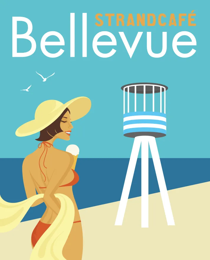Bellevue Strandcafé plakat